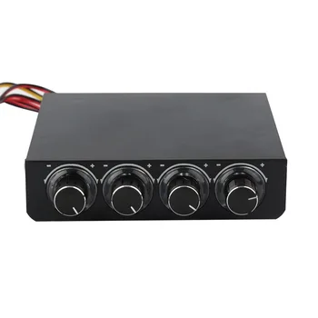 

3.5inch PC Case PC HDD CPU 4 -Channel Fan Speed Controller With Blue LED Speed Fan Control Cooling Front Panel