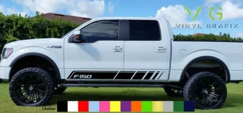 1 пара/2 шт. Ford F-150 F150 FX4 спортивные Raptor боковой двери виниловые наклейки в виде