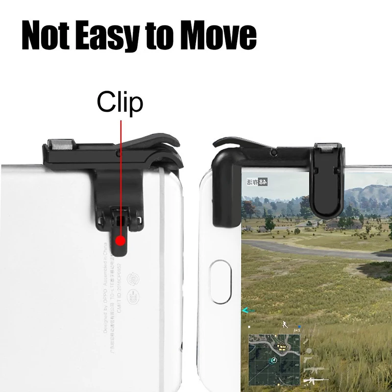 

Mobile Phone Gamepad PUBG Mobile Phone Fire Button Game Trigger For L1R1 Shooter Controller