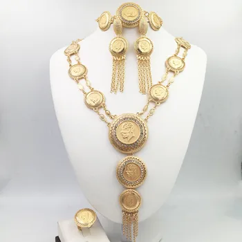 

The new wholesale fashion jewellery set is brighter dubai gold jewellery for women's anniversary parties and birthday trips