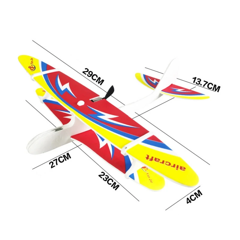 

Hand Throwing Glider Inertia Plane With LED Lights Foam Aircraft Toy Hand Launch Airplane Outdoor Toy For Kids