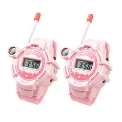 Walkie talkie montres en plastique pour enfants, 1 paire de jouets créatifs d'interphone 