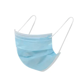 

50 Pcs Disposable Face Mask Safety Mask Face Cover Mask Filter 3 ply Non-woven Meltblown Air Purifying Masks Disposable Masks