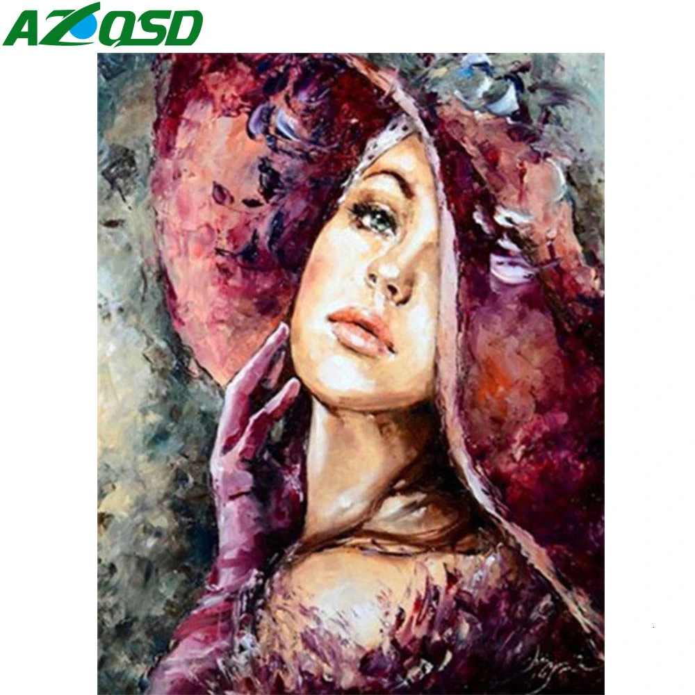 AZQSD Краски по номерам комплекты для взрослых девочек уникальные