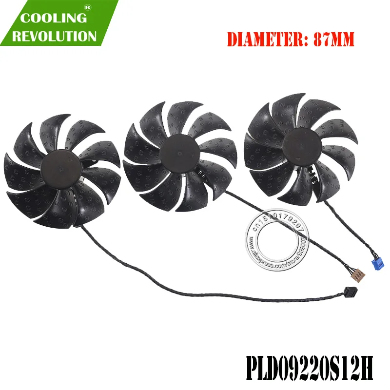 Pld09220s12h dc12v 0.55a 4pin fã da placa