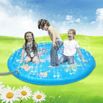 

2020 Kids Outdoor Summer Fun Game Party Toy Sprinkler pad Play Mat Toddler Water Toys Hot Selling and deliver fast