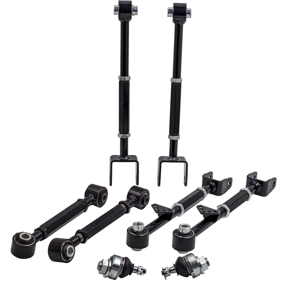Fast Shipping Adjustable Ball Joint Suspension Rear Camber Arms Kits 