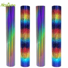 25 см* 1 м ПУ голографическая теплопередача виниловая футболка термопечать печать железа на виниловом листе