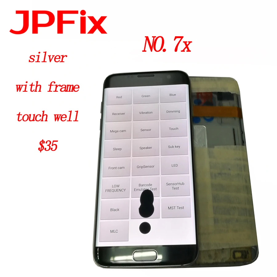 

JPFIX For Samsung S7 edge G935A G935FD G9350 LCD Screen & Touch Digitizer Assembly Display With Frame