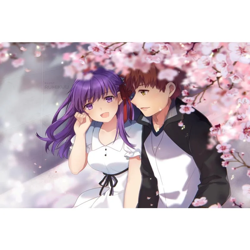 Красивый заказной плакат Fate stay night аниме домашний декор тканевые плакаты лучший