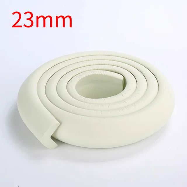 2M Baby Safety Corner Protector Children Protection Furniture Corners Angle Protection Child Safety Table Corner Protector Tape white 23cm