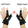 1 Pair Right and Left Charged Gloves Outdoor Hiking Fingerless Gloves with LED Light Waterproof Flashlight Gloves Party ► Photo 1/6