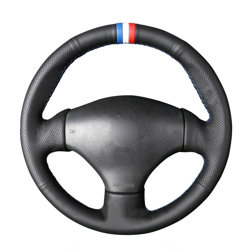 

Прошитый вручную черный кожаный чехол для Peugeot 206 1998-2005 206 SW 2003 2004 2005 CC 206 2004
