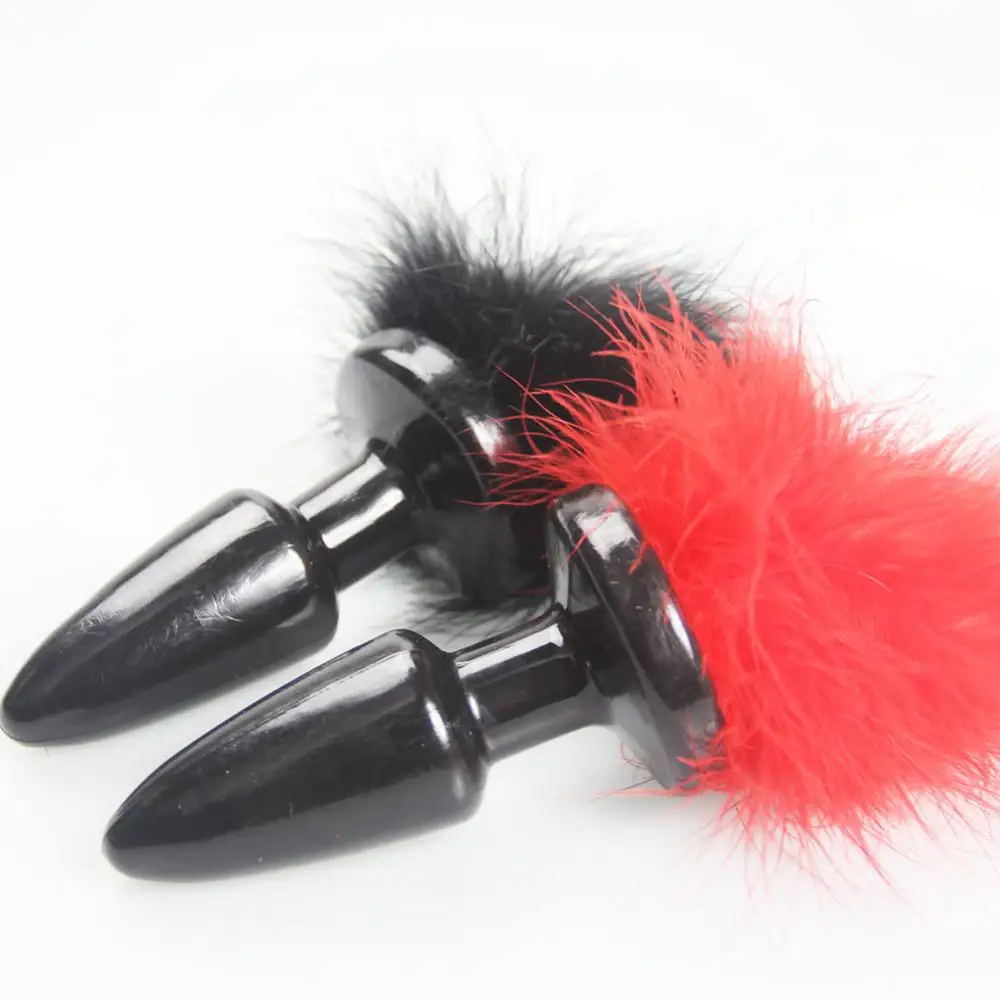 Candiway Feather Comfortable Silicone Anal Plug Tail Adult Games Erotic Flirting Sex Toys For Couple SM Game Roleplay | Красота и