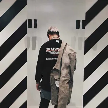 

Readymade X Maxfield T-shirt Men Women 1:1 High Quality 3M Reflective long sleeves Tees hip hop Readymade Maxfield T Shirt