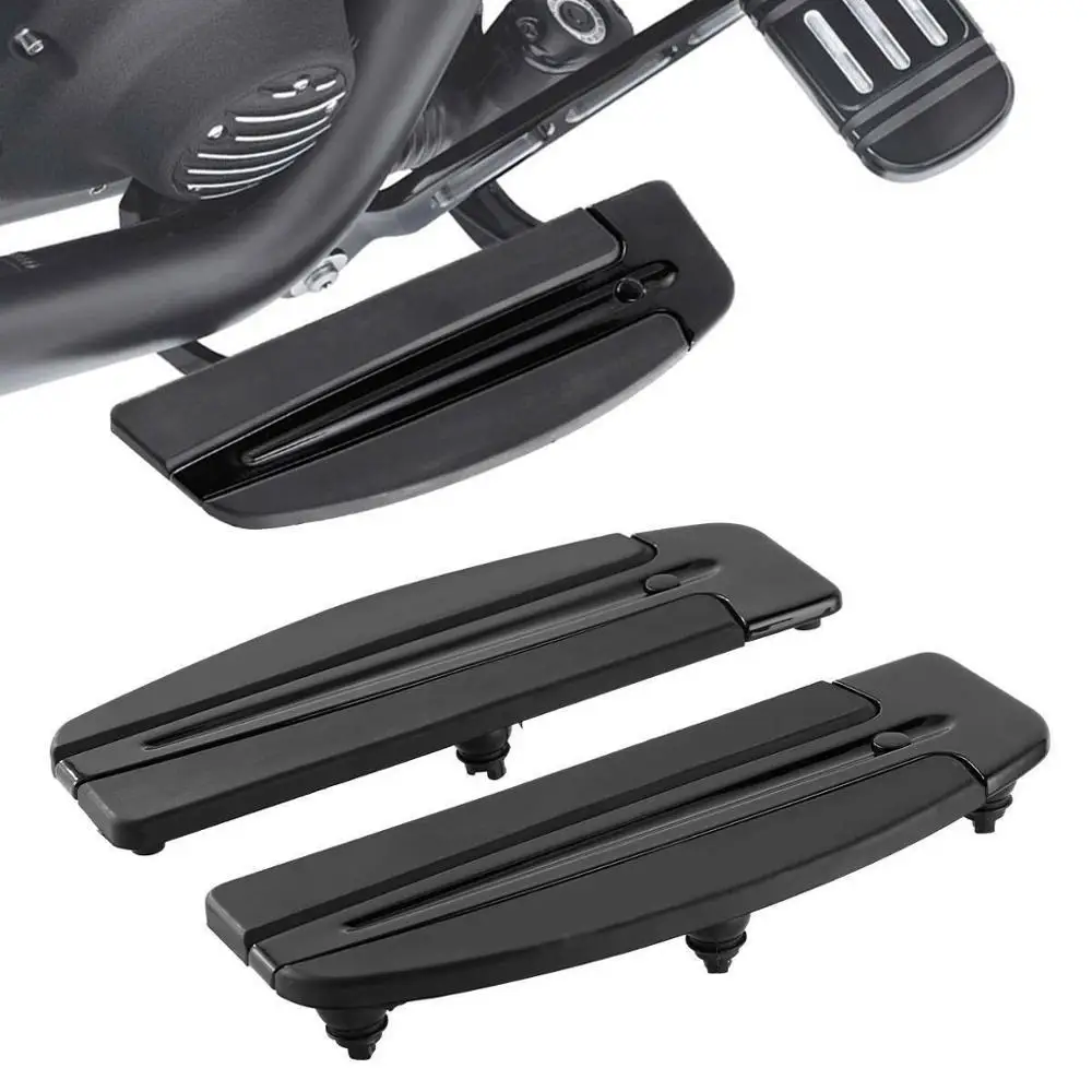 

Motorcycle Black Slipstream Floorboard Footboard For Harley Touring Road King Street Electra Glide