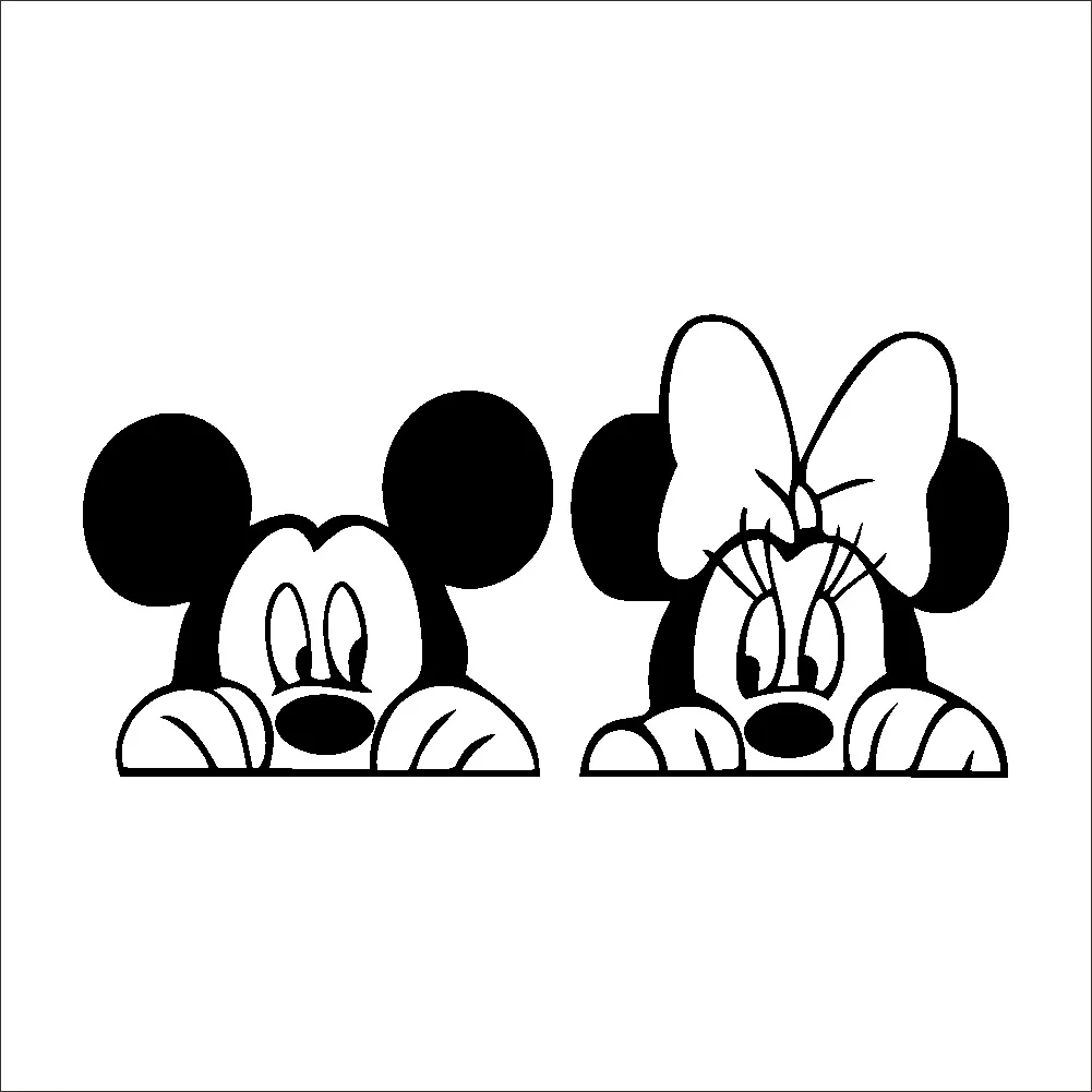 De dibujos animados de Disney pegatinas de anime Mickey Minnie Mouse