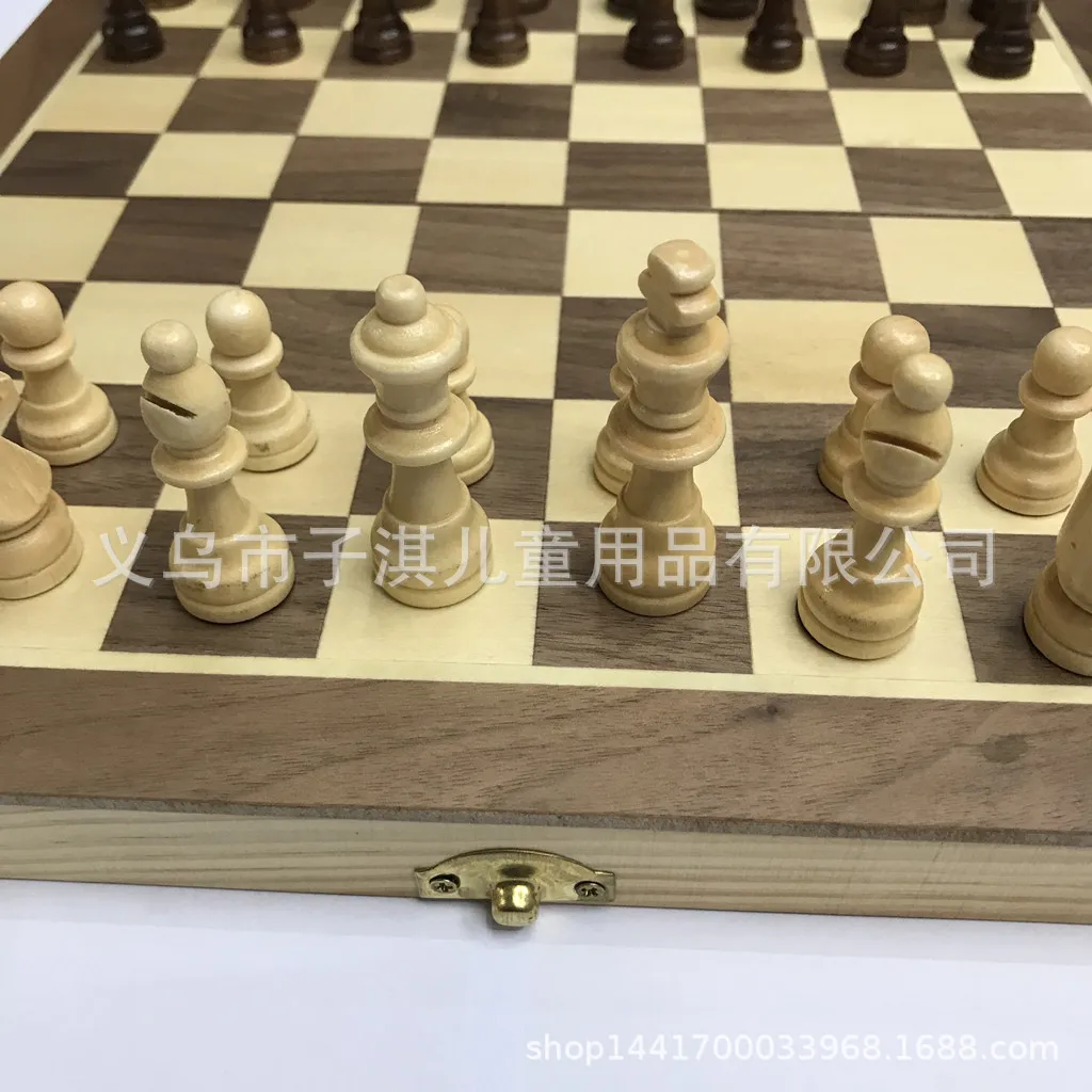 Поставка шахматы деревянная игра Коробка магнитные шахматы за ребенком для мам, 30*15*5 см шахматы