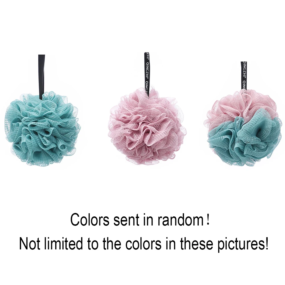 Massage Body Wash Bath Scrubber Shower Spa Mesh Body Cleaning Scrub Random Colors Flower Bath Drop Shipping#0306