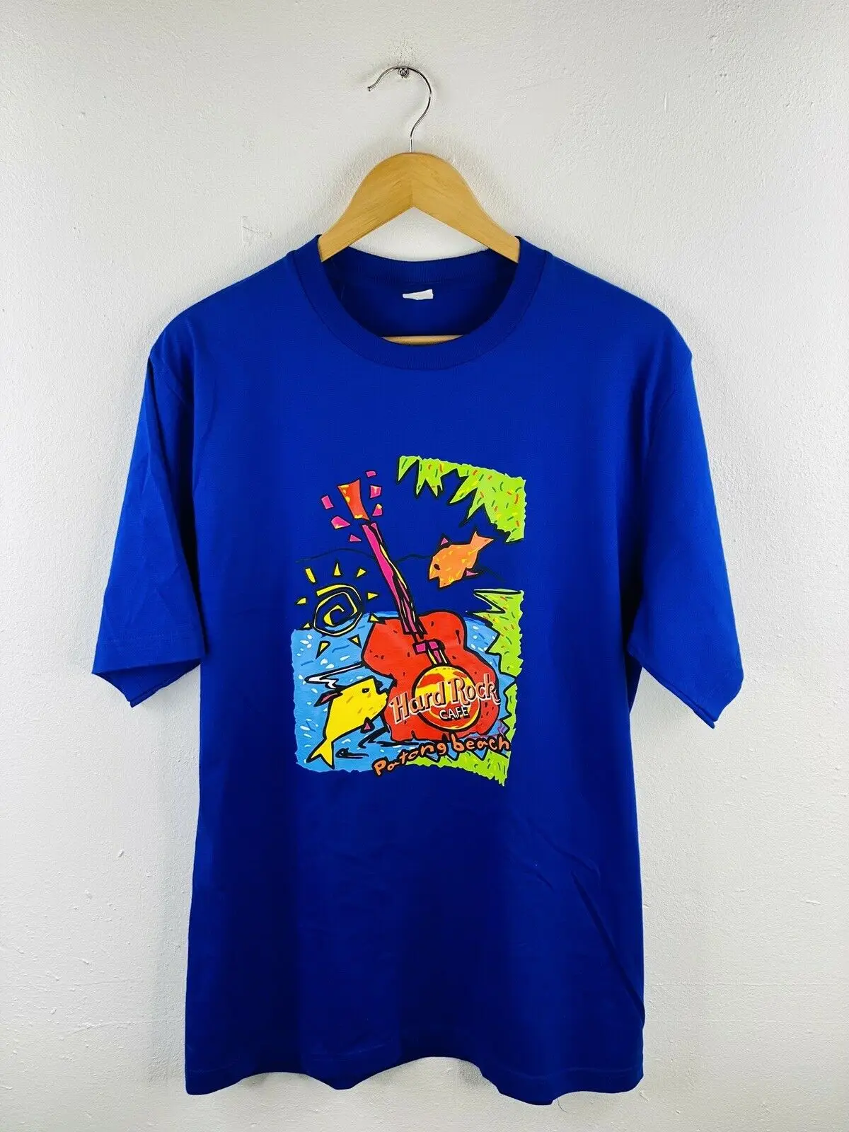 Hard Rock Cafe Mensola Maglietta Da Uomo Da Spiaggia Taglia Xl Blu Casual Manica Corta Crew