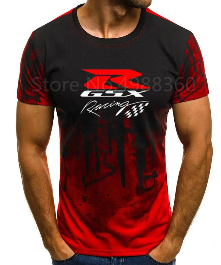 Летняя новая мода для Suzuki Motorsport GSX ROOD R MOTO Team Logo футболка мужская хлопковая с коротким рукавом пуловер с круглым вырезом Футболка - Цвет: 7