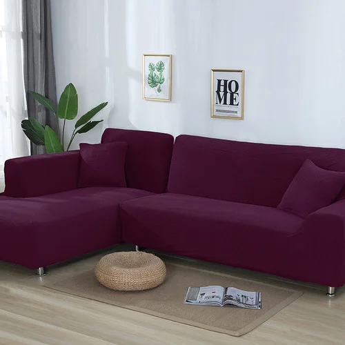 Одноцветная подушка для дивана, четыре сезона, универсальный эластичный чехол для дивана, универсальный комплект, защитный тканевый чехол для дивана - Цвет: 7