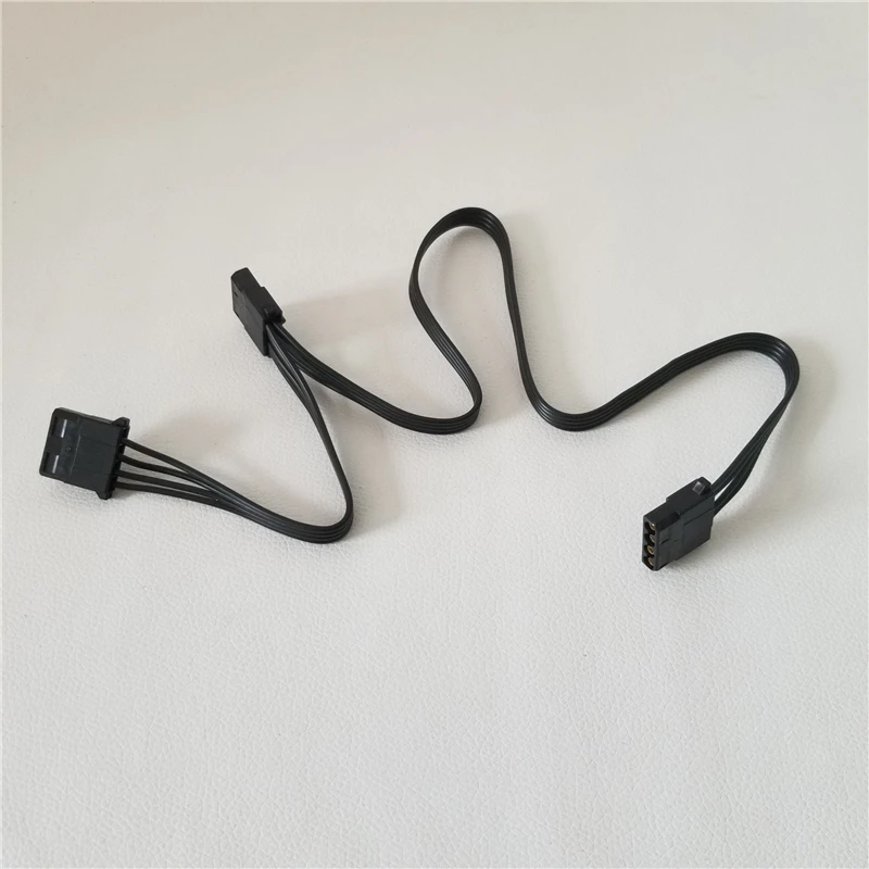 D Port Big 4Pin Power Extension Cable 1 to 2 DP Adapter Female for BTC Miner PC DIY Black 50+20cm | Компьютеры и офис