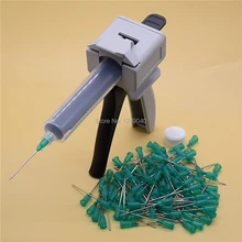 30 мл клеевой пистолет УФ клеи клеевой пистолет с 100 шт. 18 г тупые дозирующие наконечники иглы и 30cc клей шприц-дозатор баррель