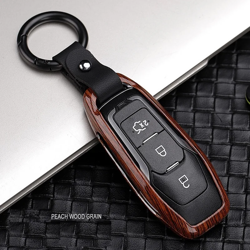 Чехол для ключей из углеродного волокна для Ford Fusion MONDEO Mustang F-150 Explorer Edge Fob Shell