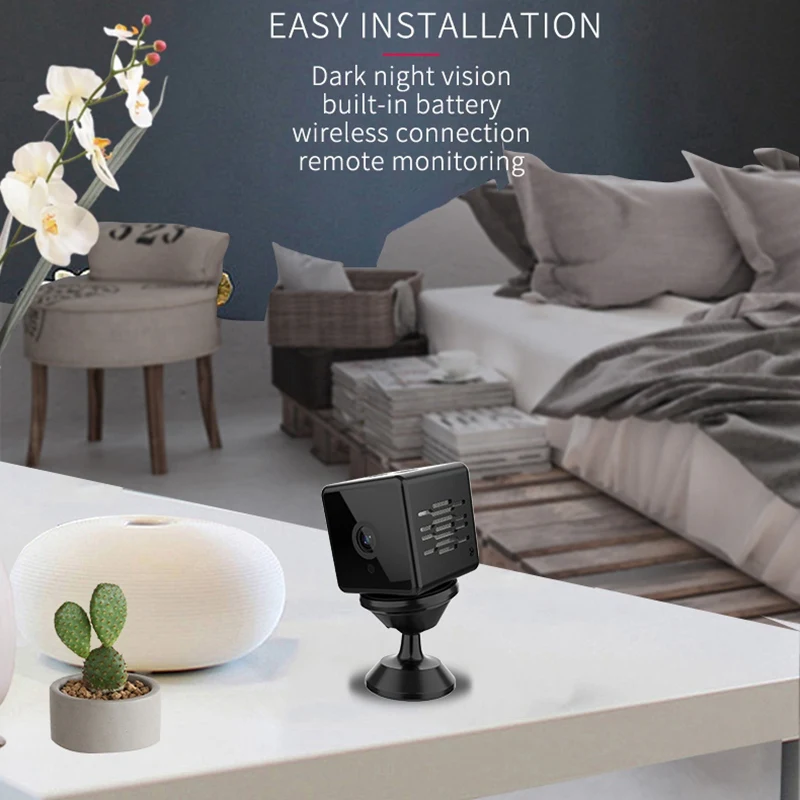 

Mini WiFi Camera 1080P HD Wireless IP P2P Camera Motion Detection Night-Vision Home Monitor Security Camcorders
