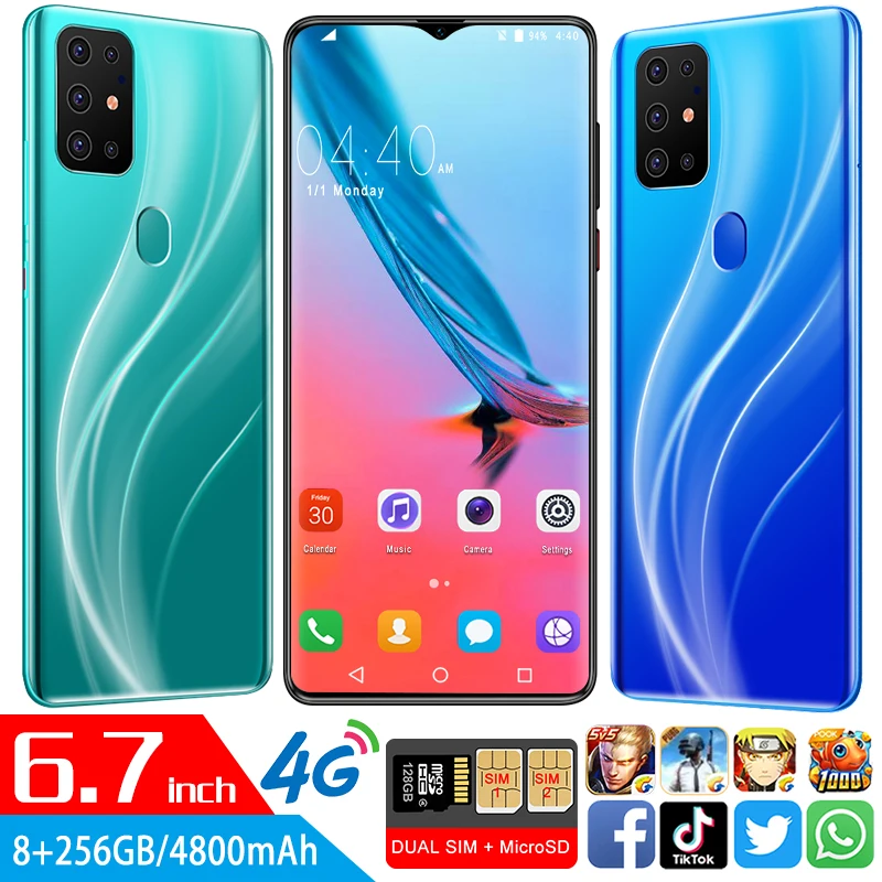 US $113.10 New 67 Inch Galay S20 Mobile Phone Network 8GB RAM 256GB ROM Octa Core 4 Camera Snapdragon 855 Smartphone 2020 Free Shipping