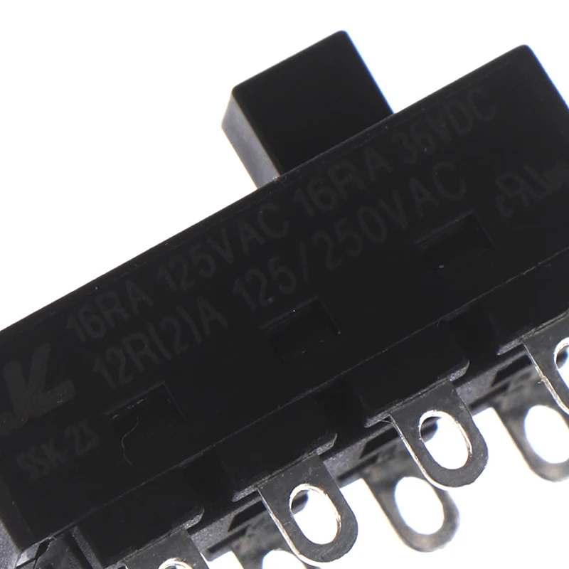 2 шт. 12A 250V 3 позиции 8 Pin Переключить ползунковый Переключатель LQ-103H фен переключатели