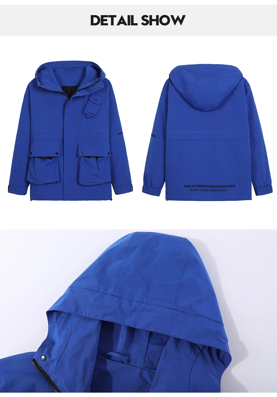 Pioneer Camp одежда для пары куртка с капюшоном Фиолетовый Синий Повседневная Мужская одежда Женская ветровка для пары AJK908158T