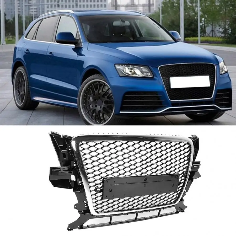 Для RSQ5 стильная Решетка переднего бампера для Audi Q5/SQ5 8R 2009 2010 2011 2012 новые автомобильные аксессуары