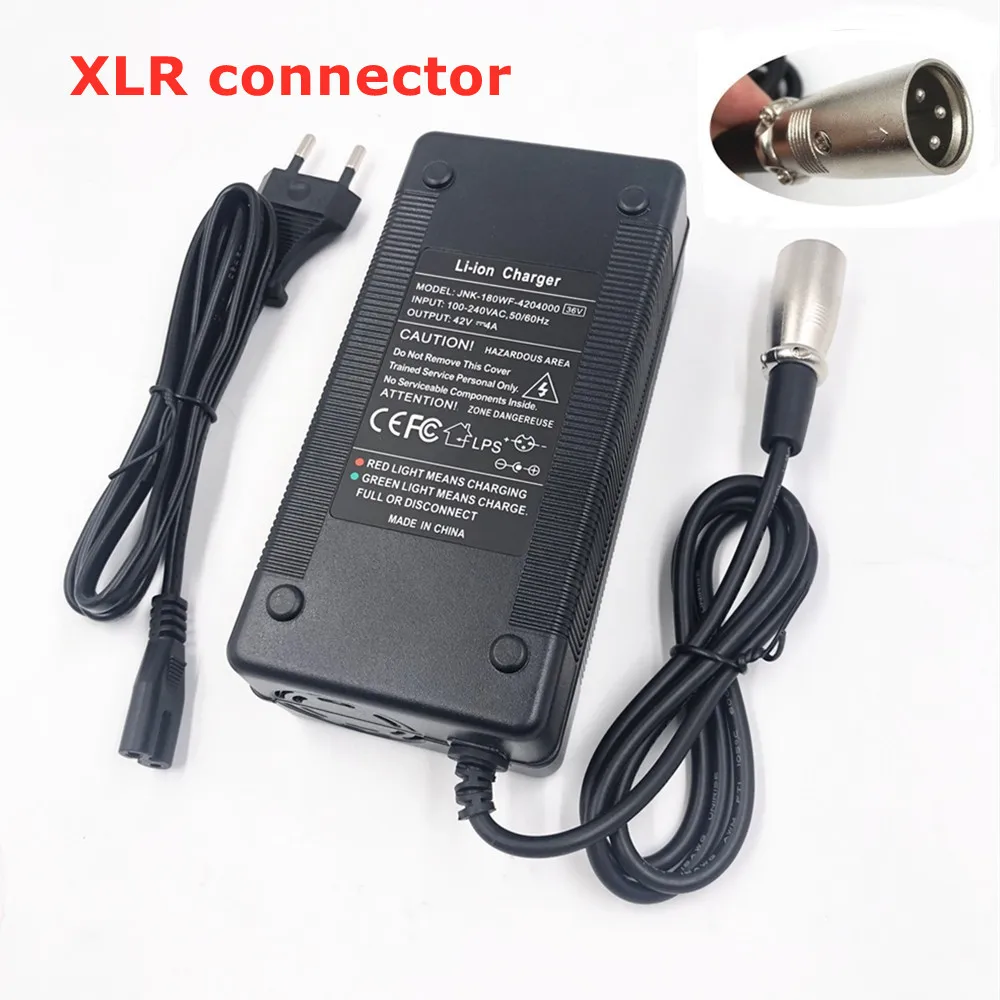 Chargeur 36V 2A Pour Batteries Li-ion De Vélo/scooter électrique - Connecteur RCA 10.5mm, Marque PowerSmart