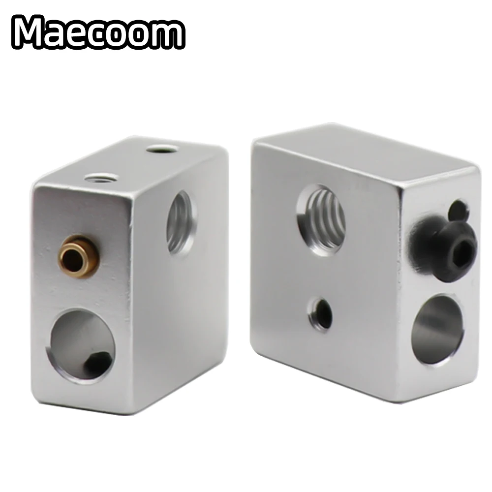 MK7 MK8 알루미늄 히터 블록, 인쇄 헤드 핫 엔드 히팅 블록, 3D 프린터 Anet a6 a8 i3, 20x20x10mm, 20x20x10mm