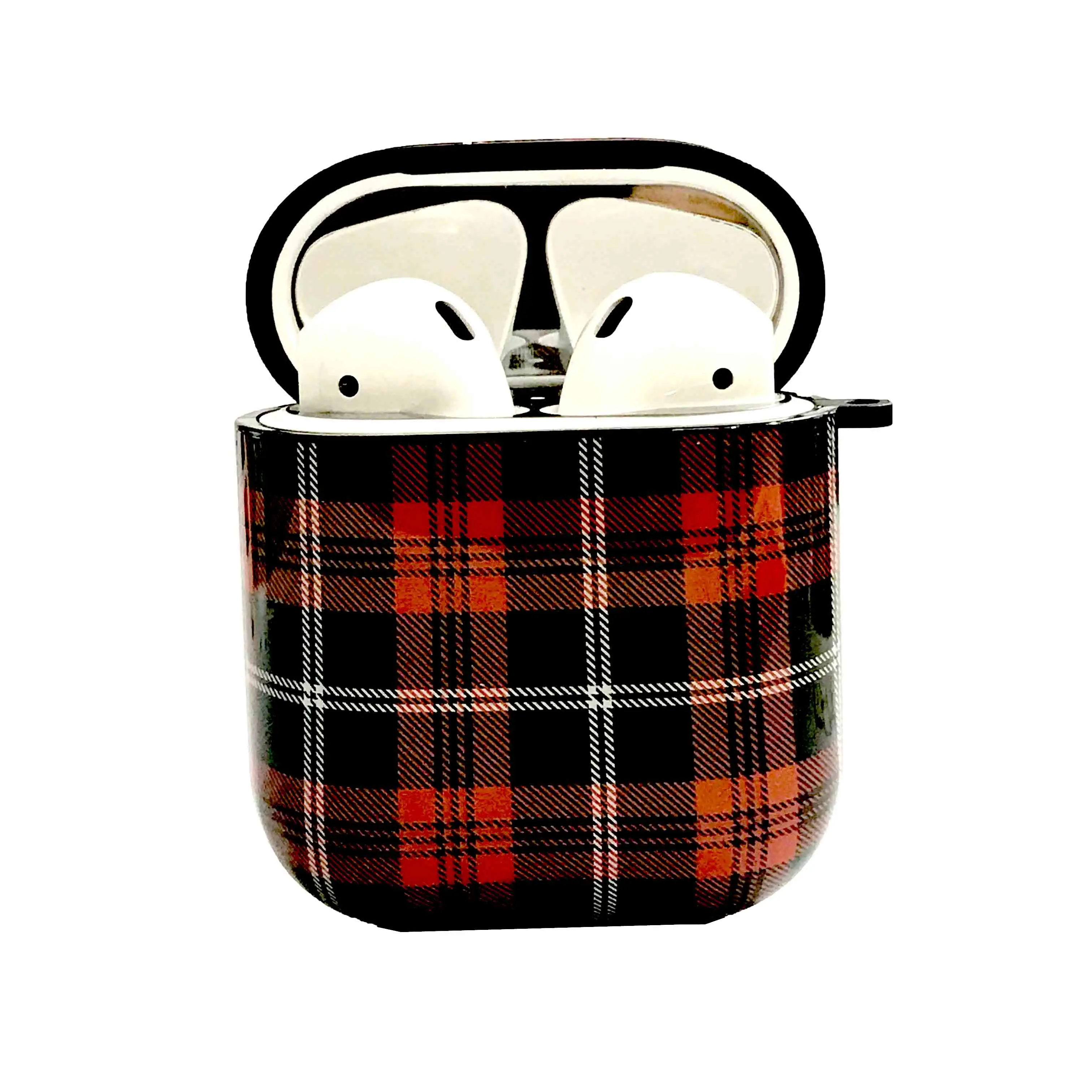 

New Cool For Airpods protective case red grid earphone case fashion Wireless Bluetooth for airpods Charging Box case bag