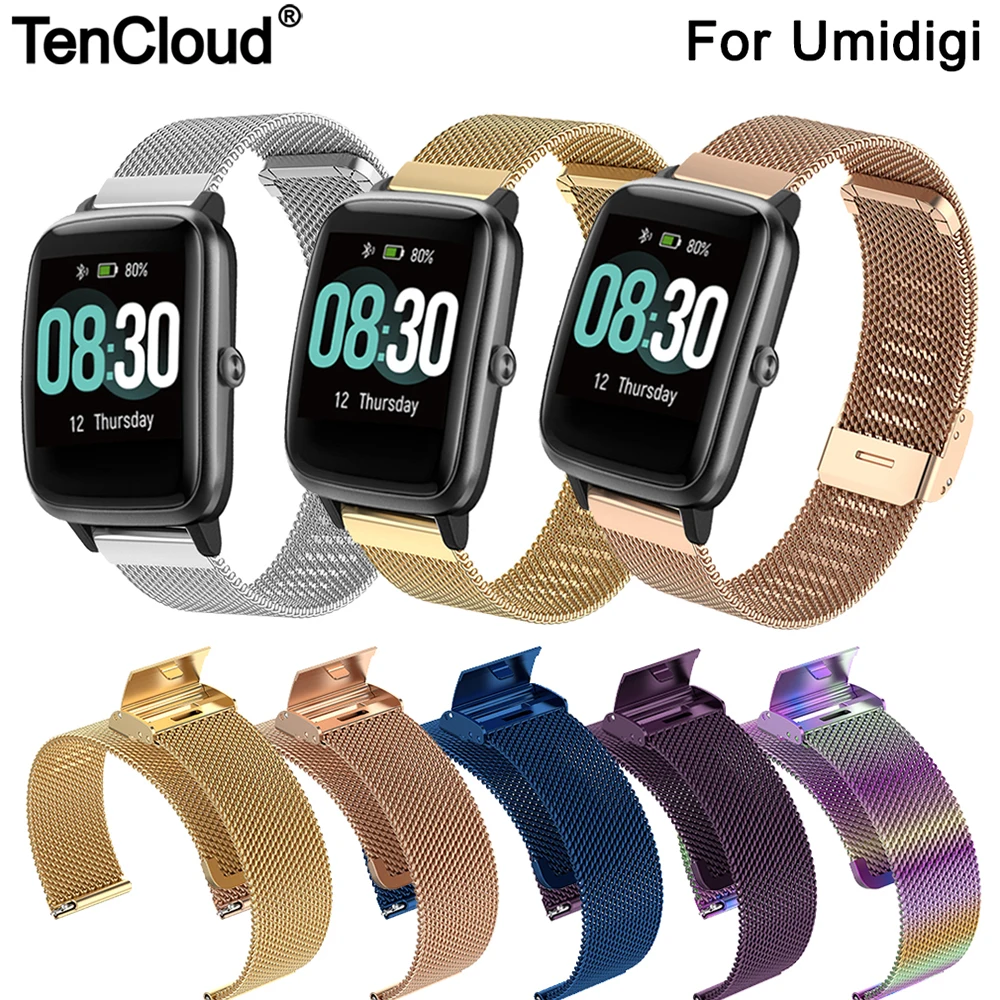 

Replacement Milan Band For Umidigi Ufit Smart Watch Strap For Umidigi Uwatch 3 GPS/GT Stainless Steel Wristband Adjust Bracelet