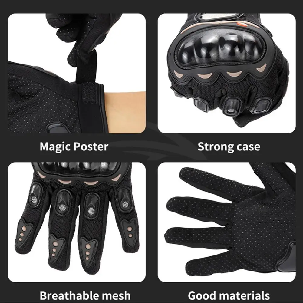 Мотоциклетные перчатки на полный палец, противоскользящие, износостойкие, зимние теплые перчатки для мужчин и женщин, для езды на велосипеде, на открытом воздухе, защита