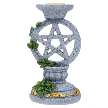 

1pc Candle Holder Sturdy High Quality Durable Candle Stand Pentacle Candlestick for Indoor
