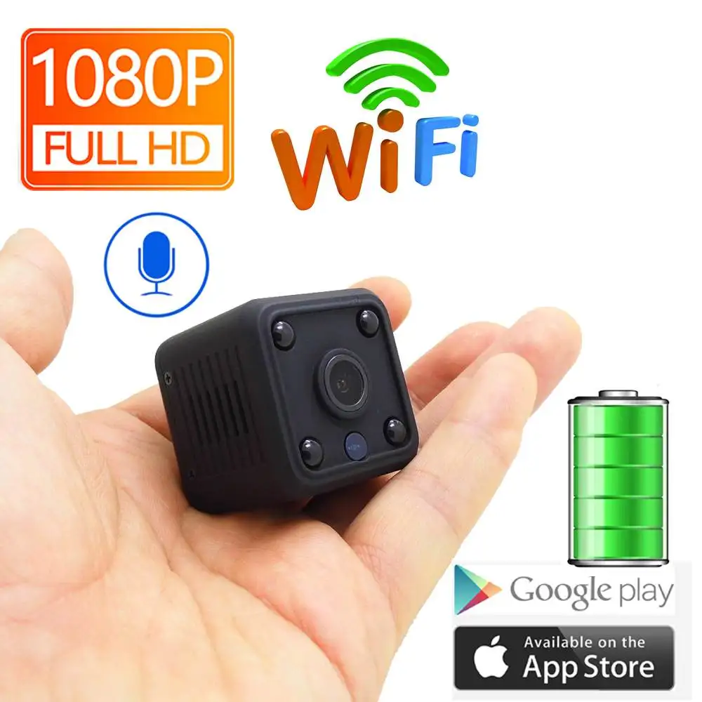 

1080P WiFi Camera Home IP Camera Battery CCTV Wireless Security HD Surveillance Micro Night Vision Home Baby Sleeping Monitors