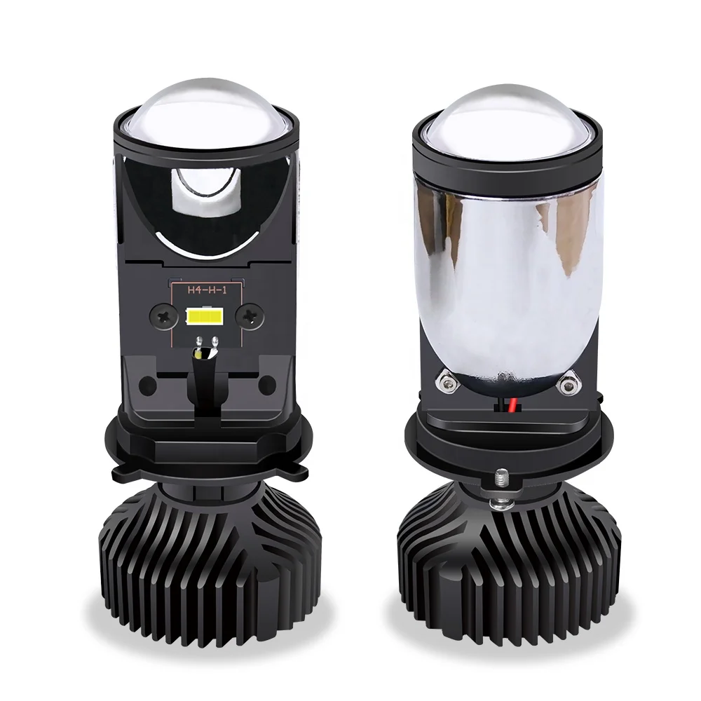 Передняя фара для мотоцикла H4 светодиодная головного света автомобиля Mini Lens Far And