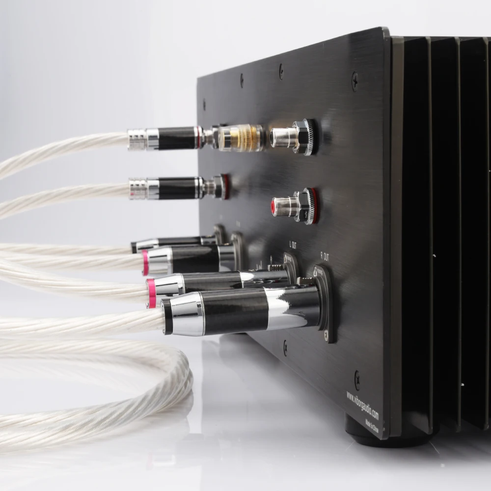 Audiocrast 7NOCC OCC Посеребренная Магнитная деталь с углеродным волокном|Кабели VGA| |