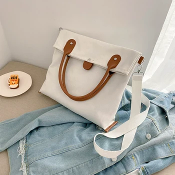 

Bag women 2020 new autumn and winter student large-capacity canvas bag women's messenger women's shoulder tote bag