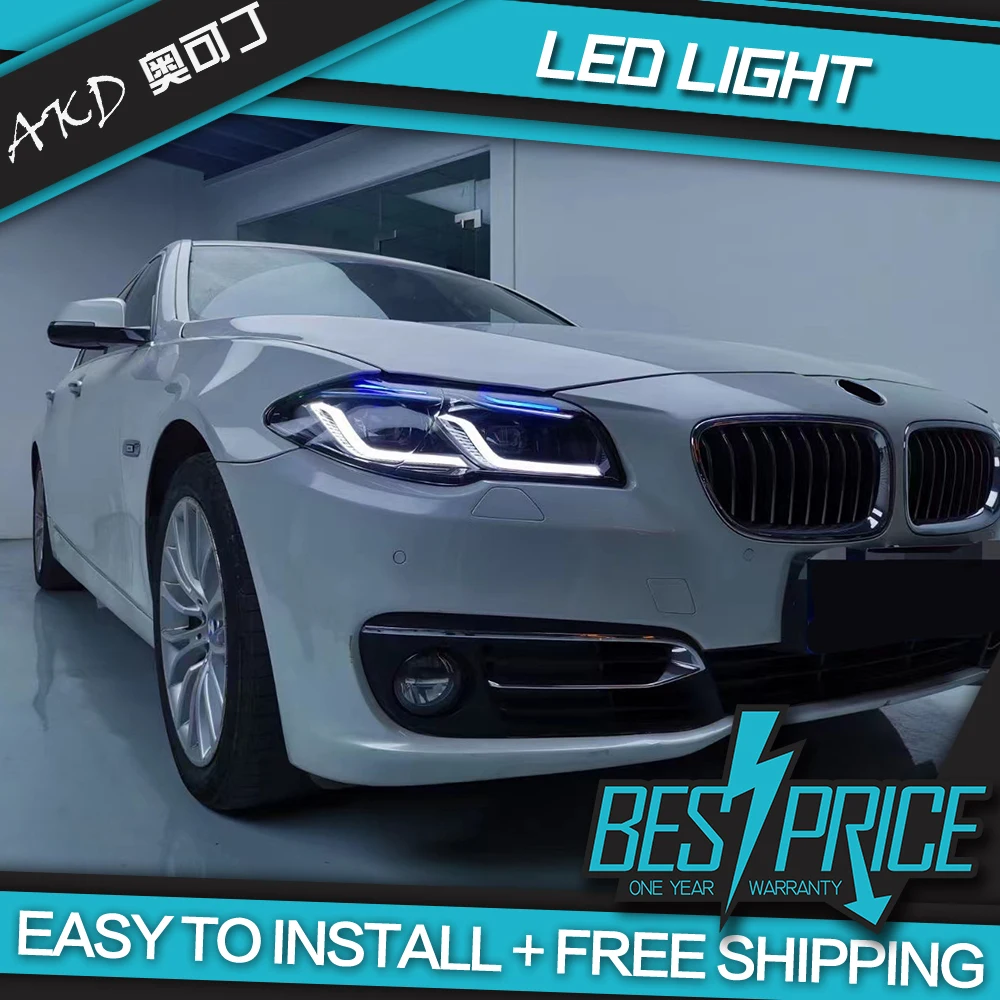 AKD samochodowa światła dla BMW F10 projektor reflektorów ledowych