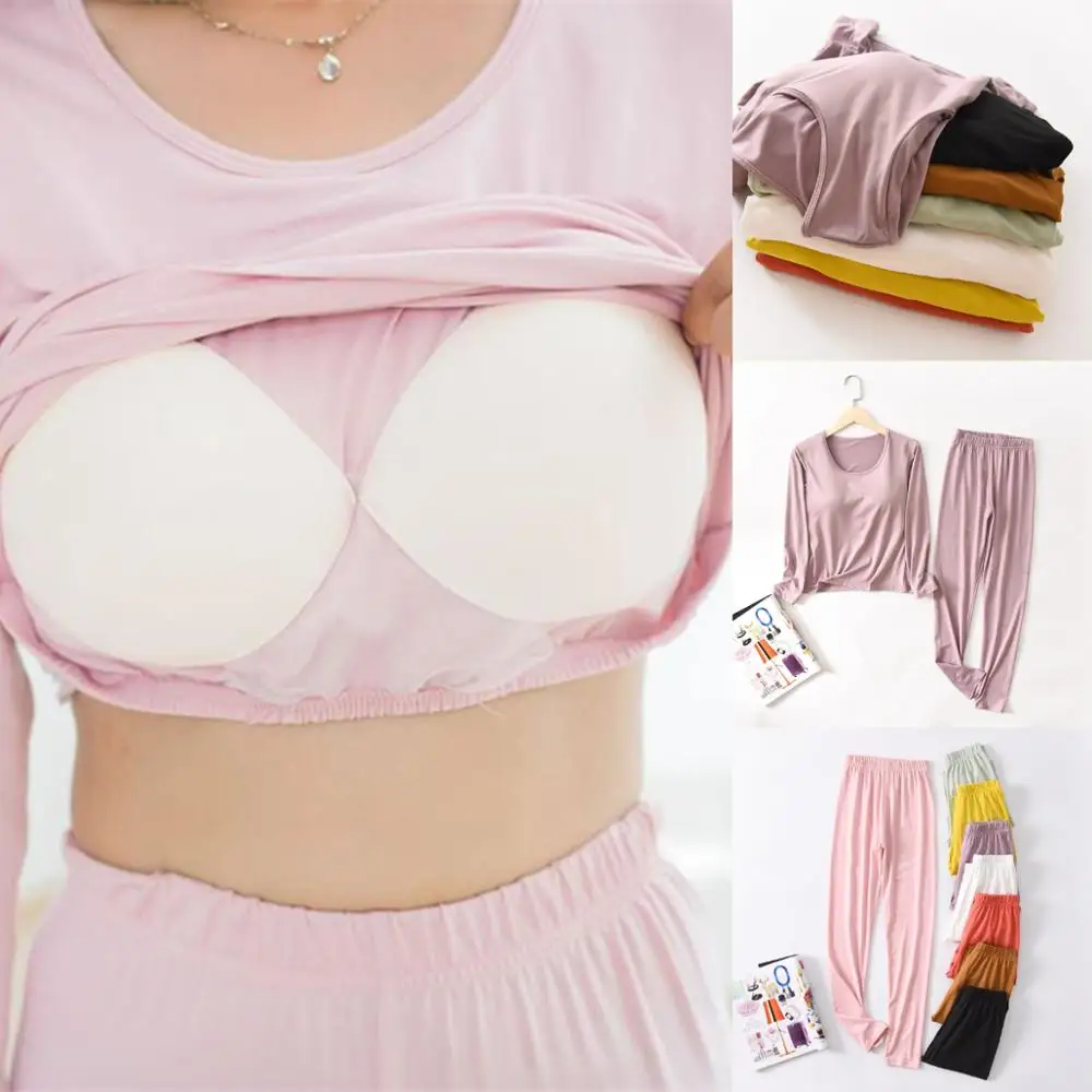 Комплекты женского термобелья домашняя одежда нижнее белье теплое