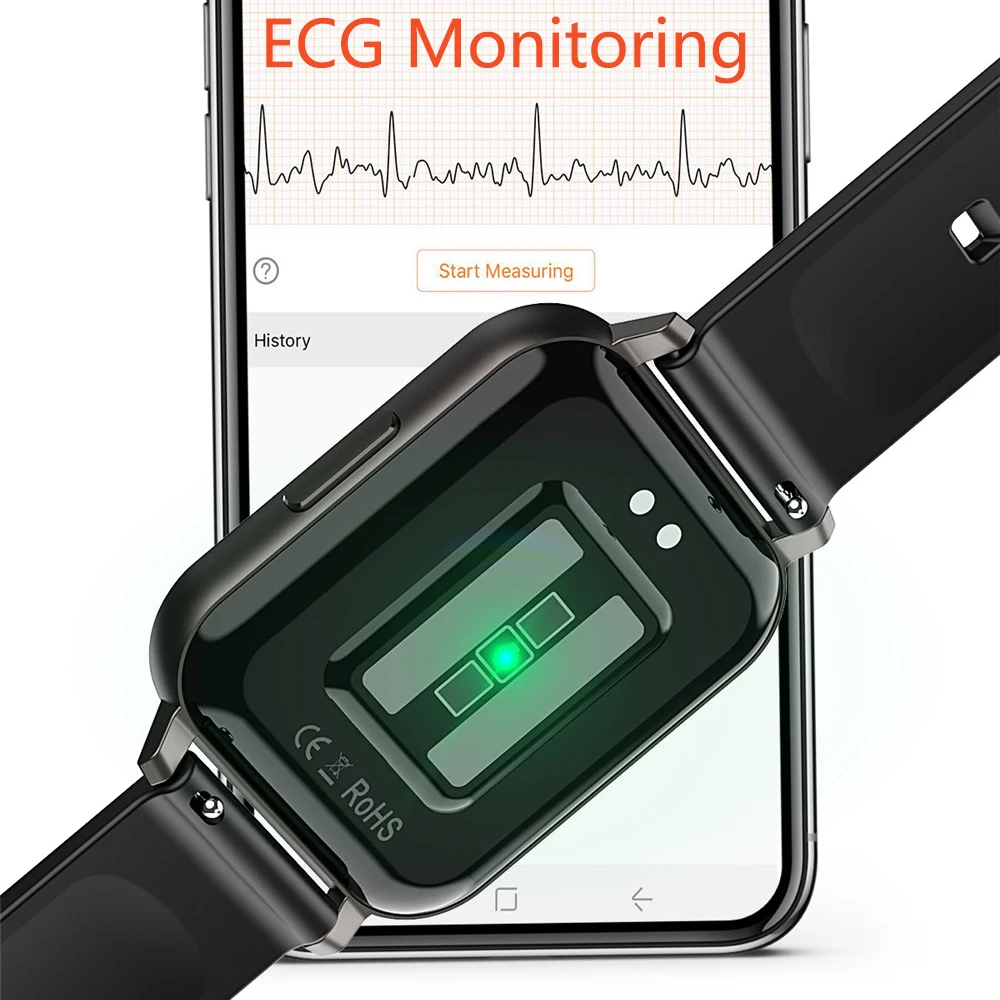Inteligente com Tela Monitoramento da Frequência Cardíaca à Prova Grande de 24 Ip68 para Android e Ios Smartver Unissex Relógio Horas D'água Novo 2022 Ecg - Image 2