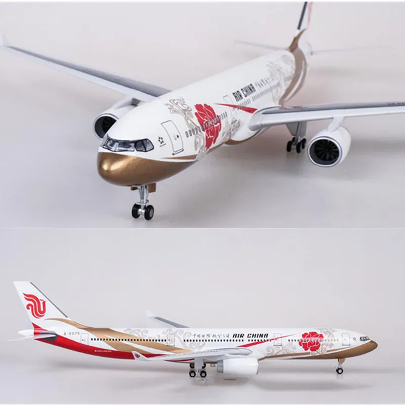 Коллекция 1:135 Airbus A330 Air China Airlines 47 см модель самолета из смолы с колесами и светильник для детей и взрослых