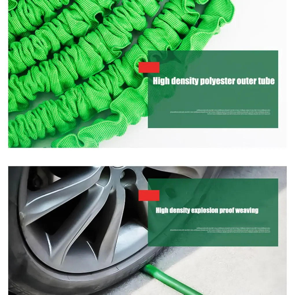 25FT-200FT Garden Hose Expandable Flexible Water Hose Plastic Hoses Car Wash Water Gun Garden Sprayer Watering Irrigation Tools