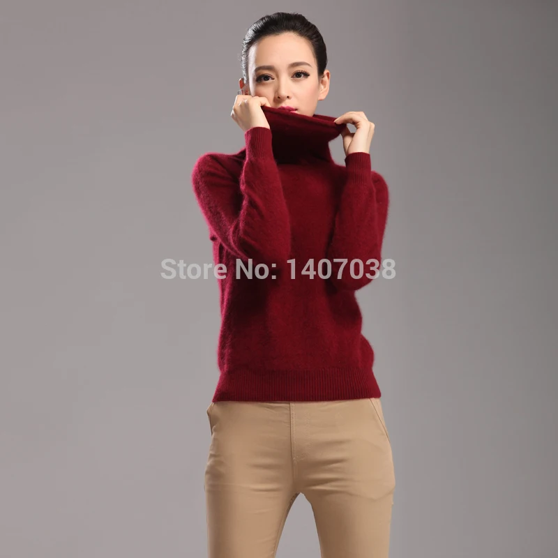 

Tailor Shep's new 100% pure cotton cashmere women's high-collar sweater for is sprayed on women's thick, warm sweaters